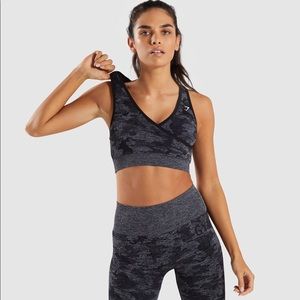 Camouflage Black Sport Bra